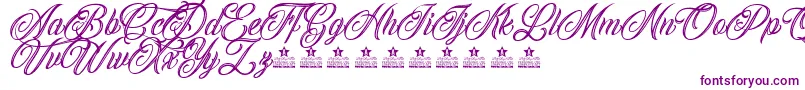 CallingAngelsPersonalUse Font – Purple Fonts on White Background