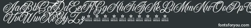 CallingAngelsPersonalUse Font – White Fonts on Black Background