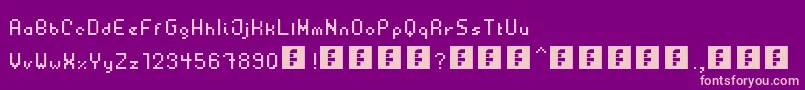 Plastica Font – Pink Fonts on Purple Background