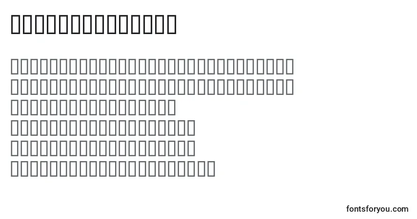 Шрифт AkihibaraHyper – алфавит, цифры, специальные символы