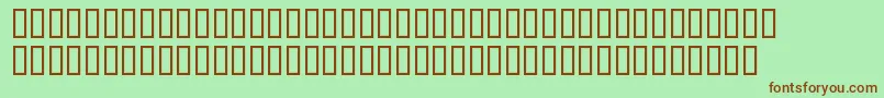 AkihibaraHyper Font – Brown Fonts on Green Background