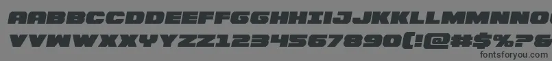 Bummersemital Font – Black Fonts on Gray Background