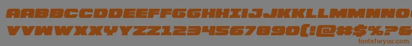 Bummersemital Font – Brown Fonts on Gray Background