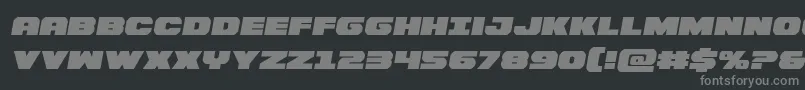 Bummersemital Font – Gray Fonts on Black Background