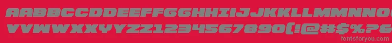 Bummersemital Font – Gray Fonts on Red Background
