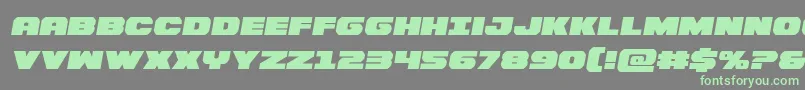 Bummersemital Font – Green Fonts on Gray Background