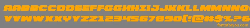 Bummersemital Font – Orange Fonts on Gray Background