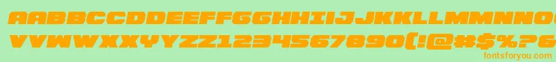 Bummersemital Font – Orange Fonts on Green Background