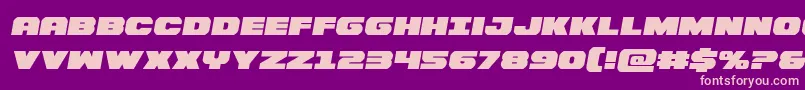 Police Bummersemital – polices roses sur fond violet