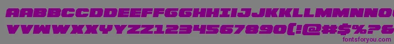 Bummersemital Font – Purple Fonts on Gray Background