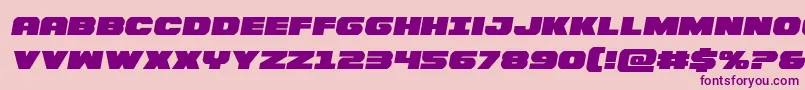 Bummersemital-Schriftart – Violette Schriften auf rosa Hintergrund