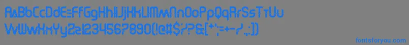 ElectricShocker Font – Blue Fonts on Gray Background