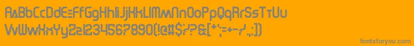 ElectricShocker Font – Gray Fonts on Orange Background