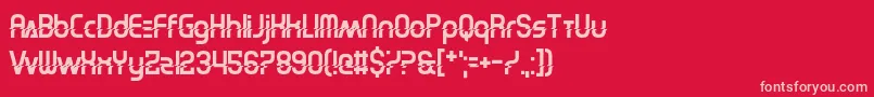 ElectricShocker Font – Pink Fonts on Red Background