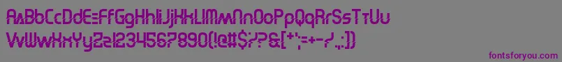 ElectricShocker Font – Purple Fonts on Gray Background