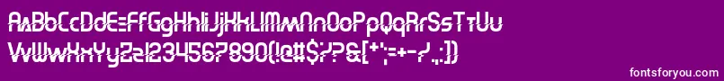 ElectricShocker Font – White Fonts on Purple Background