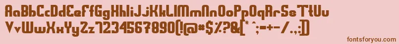 SwedenFunkisRegular Font – Brown Fonts on Pink Background