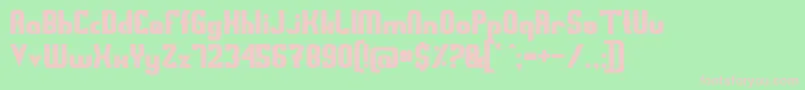 SwedenFunkisRegular Font – Pink Fonts on Green Background