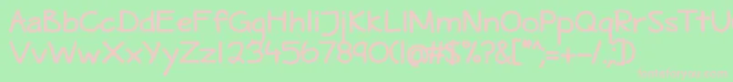 fuente MaritimeTropicalDsBold – Fuentes Rosadas Sobre Fondo Verde