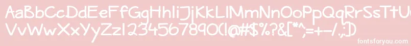 MaritimeTropicalDsBold Font – White Fonts on Pink Background