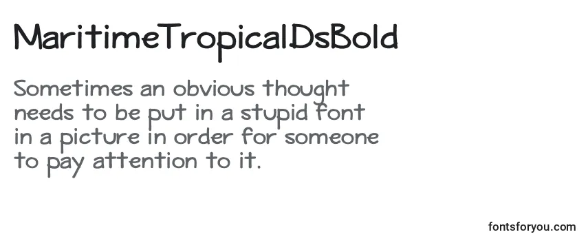 MaritimeTropicalDsBold Font