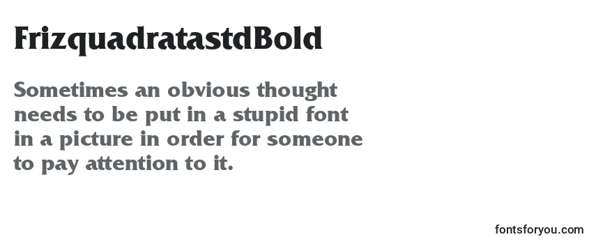 FrizquadratastdBold Font