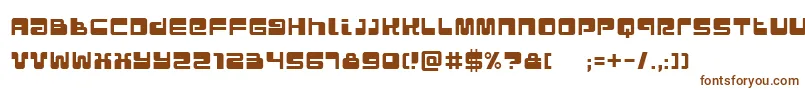 Шрифт Urban – коричневые шрифты на белом фоне