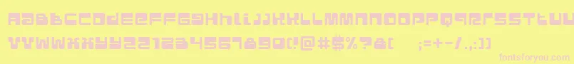 Urban Font – Pink Fonts on Yellow Background