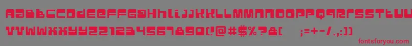 Urban Font – Red Fonts on Gray Background