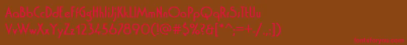 Washingtond Font – Red Fonts on Brown Background