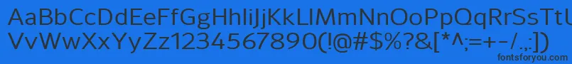 Шрифт SavileMedium – чёрные шрифты на синем фоне