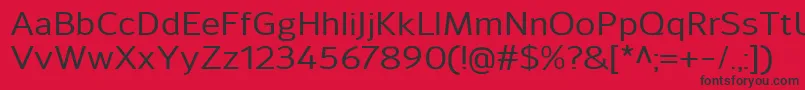 SavileMedium Font – Black Fonts on Red Background