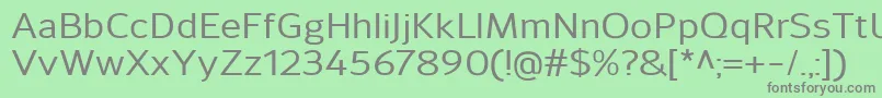 SavileMedium-Schriftart – Graue Schriften auf grünem Hintergrund
