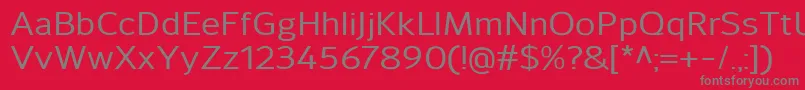 SavileMedium Font – Gray Fonts on Red Background