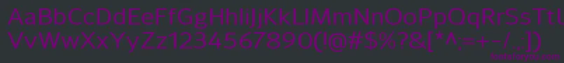 Шрифт SavileMedium – фиолетовые шрифты на чёрном фоне