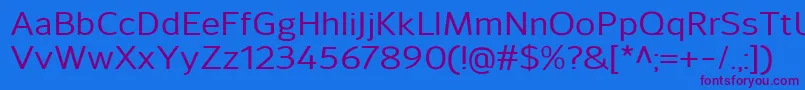 Шрифт SavileMedium – фиолетовые шрифты на синем фоне
