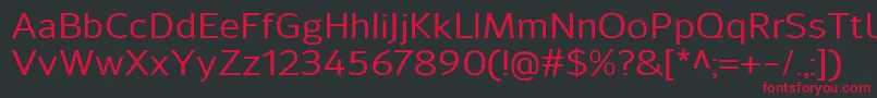 SavileMedium Font – Red Fonts on Black Background
