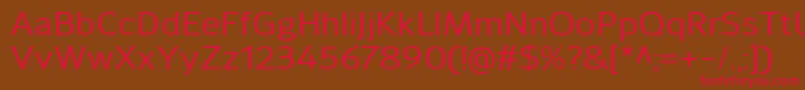 SavileMedium Font – Red Fonts on Brown Background