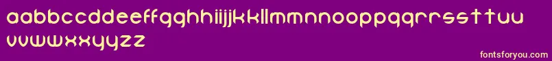 Goozeman Font – Yellow Fonts on Purple Background