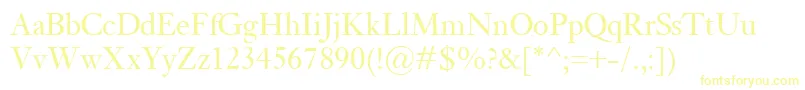Шрифт KisClassico – жёлтые шрифты