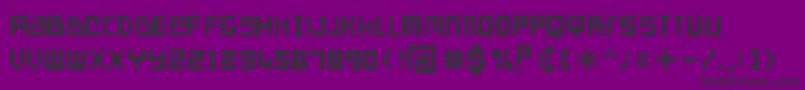 Sdreversegeneration Font – Black Fonts on Purple Background