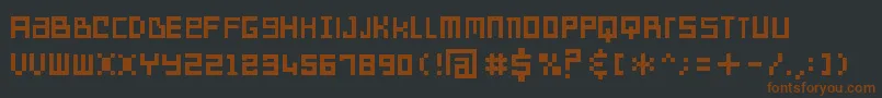 Sdreversegeneration Font – Brown Fonts on Black Background