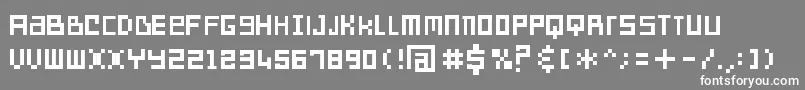 Sdreversegeneration Font – White Fonts on Gray Background