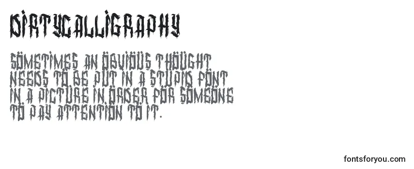 DirtyCalligraphy-fontti