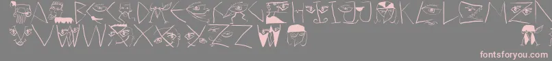 En savoir plus sur la police Scribbledichfrei Police Scribbledichfrei – polices roses sur fond gris