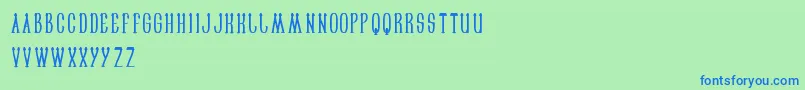 Sailorman Font – Blue Fonts on Green Background