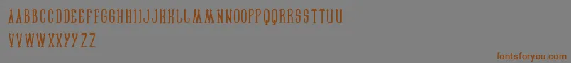 Sailorman Font – Brown Fonts on Gray Background