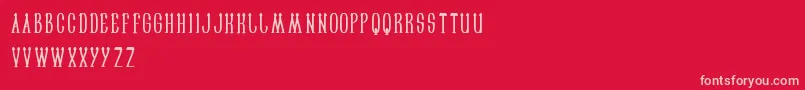 Sailorman Font – Pink Fonts on Red Background