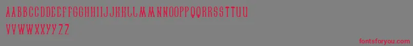 Sailorman Font – Red Fonts on Gray Background
