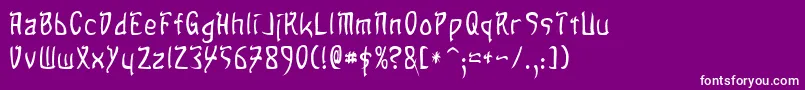 SandsOfFire Font – White Fonts on Purple Background